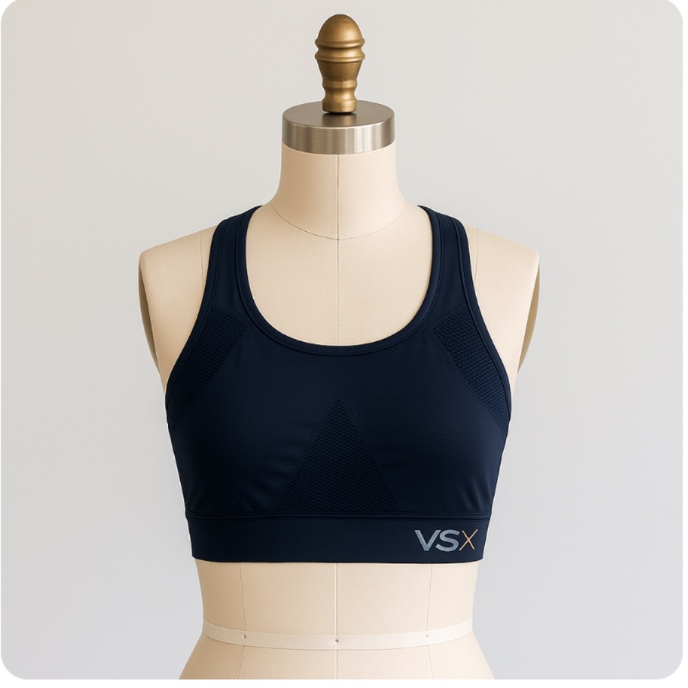 VICTORIA'S SECRET VSX Navy Mesh Sports Bra Estimated XS